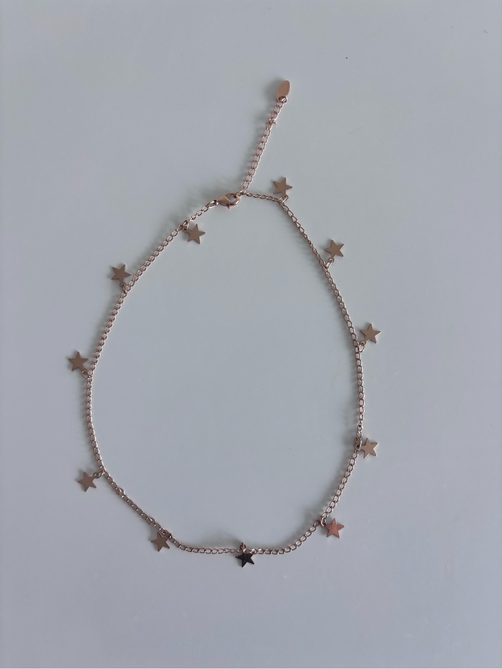 Star Choker Necklace in Rose Gold tone